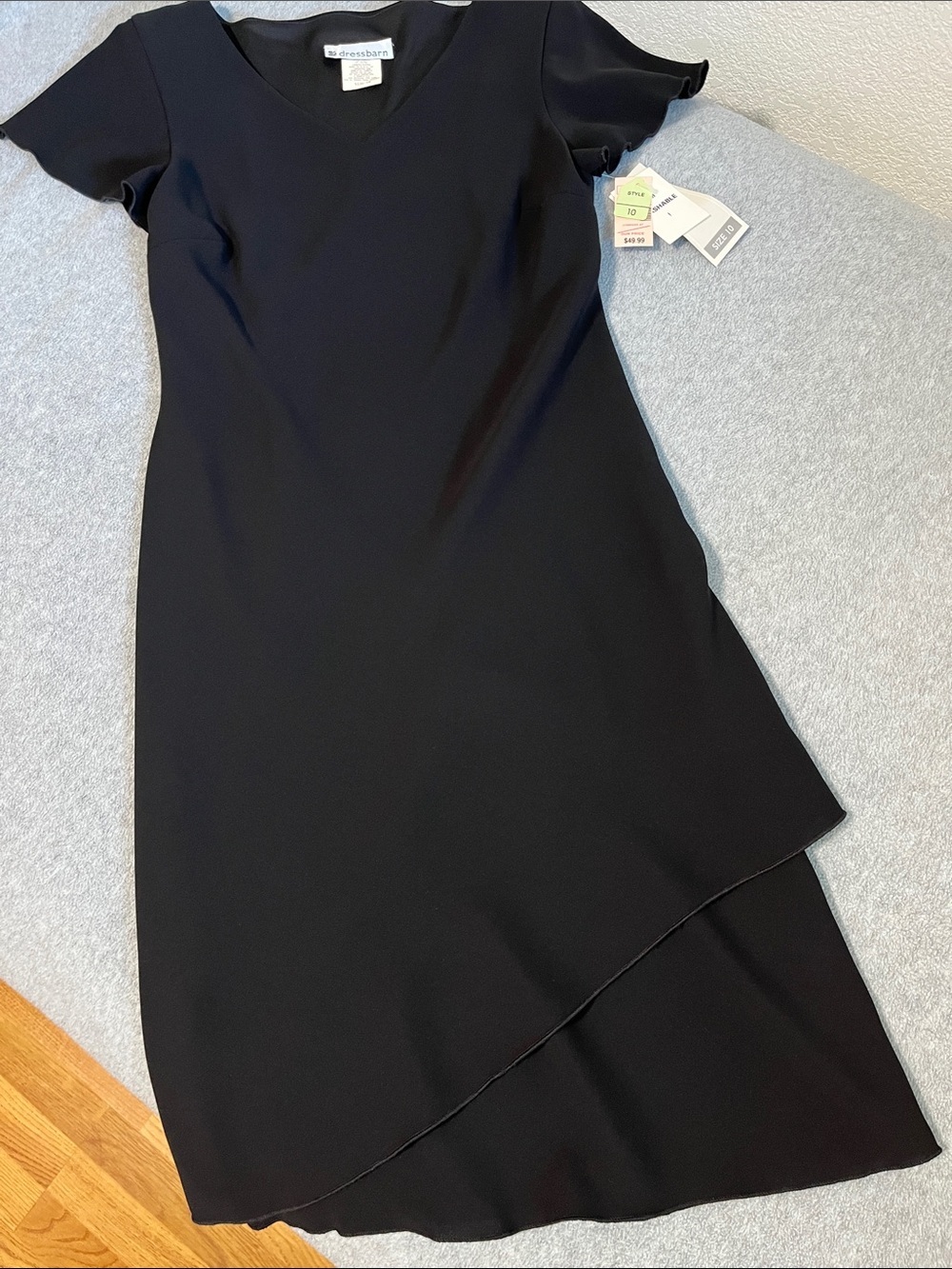 LBD New Black Office Career Dress Size 10 Shift Minimalist Capsule Essential